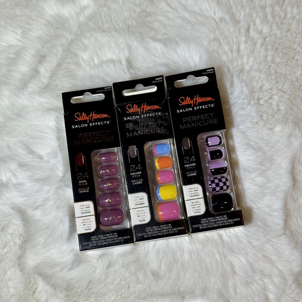 Sally Hansen Press-On Nails 3 Pack